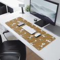 thumbnail image 2 of Long Mouse Pads for Desk,Brown Cartoon Dinosaurs Fossils Pattern Desk Mats on Top Of Desks, Desk Mouse Pad Extra Large with 3mm Non-Slip Base and Stitched Edge for Gaming,Office,Work,Home 31.5"x11.8", 2 of 6
