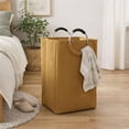 thumbnail image 2 of Corduroy 55L Mustard Yellow Laundry Basket, 2 of 10