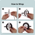 thumbnail image 6 of U Brands 3ct Peel-and-Stick Cable Wrap Hooks, White, 6 of 10