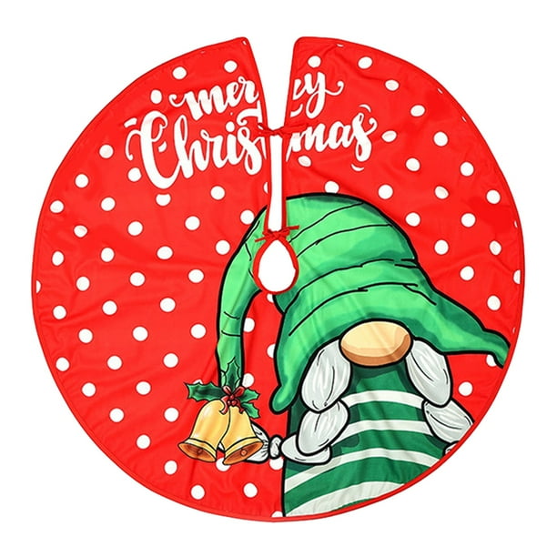 Fiudx Navidad Adornos Navideños Falda Para Árbol De Navidad Falda Para Árbol Estampada De 90 Cm Decoración Para El Árbol De Navidad Para El Hogar