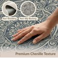 thumbnail image 6 of ODIKA 5'x7' Washable Area Rug Grey Neutral Crisp Vintage Ornamental Ivory Tan Boho Ash for Dining Room, Under Table, Home Office, Non-Slip Chair-Friendly, 6 of 7