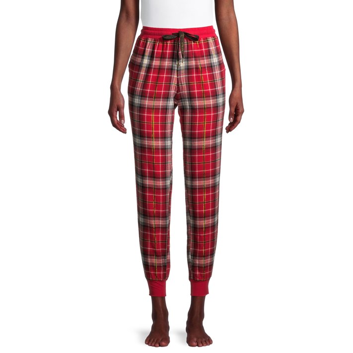 joggers and flannel