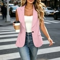 thumbnail image 5 of Betivan Summer Women's Sleeveless Vest Tops Lightweight Breathable Lined Trendy Casual Work Office Blazer Pockets, 5 of 8