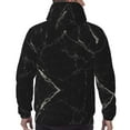 thumbnail image 5 of Bingfone Black Marble Texture Abstract Men'S Drawstring Hoodie Long Sleeve Pocket Sweatshirts-Large, 5 of 9