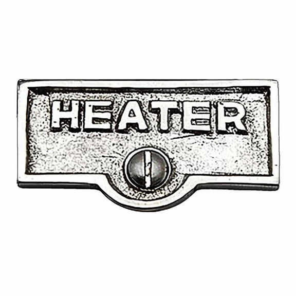 Switch Plate Tags HEATER Name Signs Labels Chrome Brass Traditional Engraved Wall Light Switch Cover Labels Renovators Supply