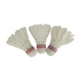 thumbnail image 1 of Dolly Bird Feather Badminton Shuttlecocks , White With Cork Head | Pack Of 3 , Durable Performance, 1 of 2