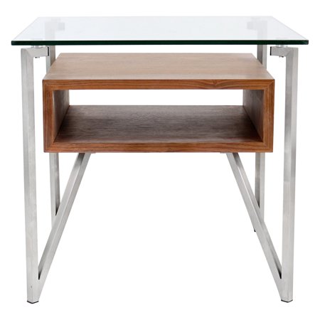 LumiSource - Hover End Table - Walnut