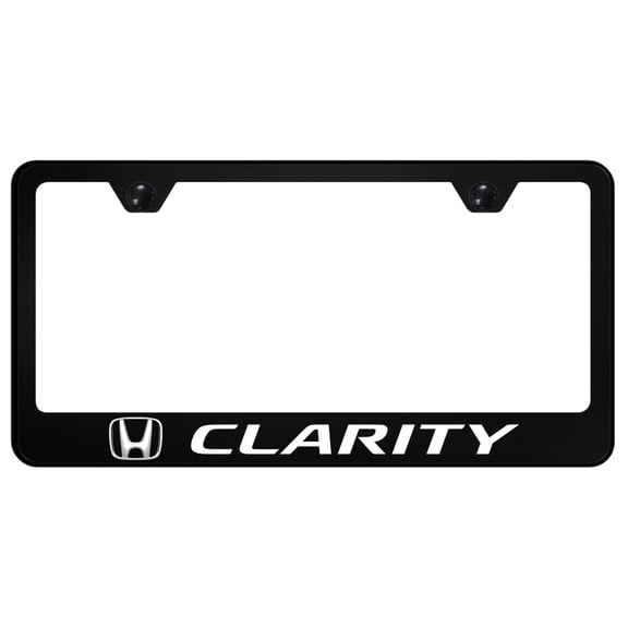 Honda Clarity UV Print Polycarbonate License Plate Frame (Black)