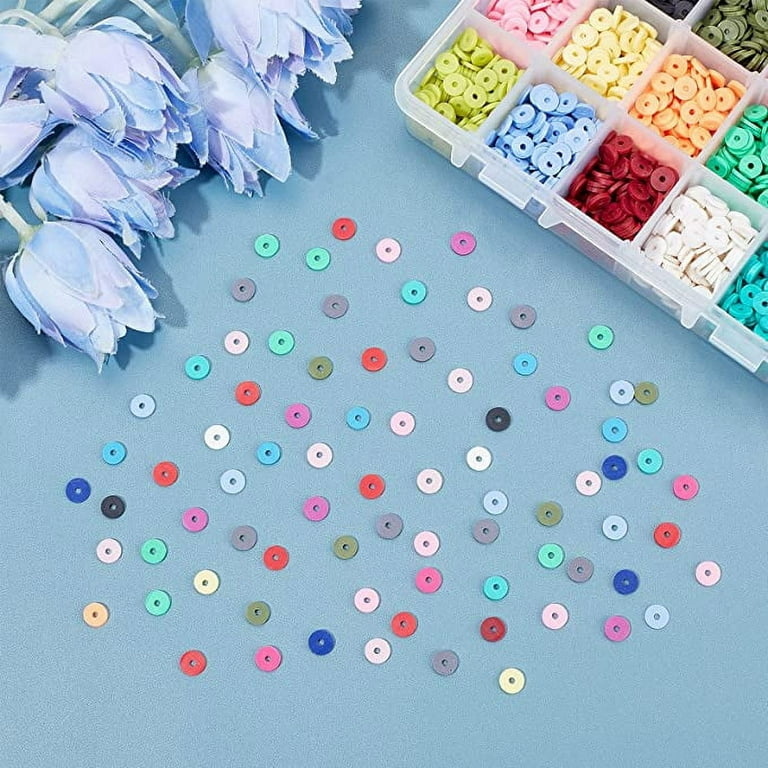 Polymer Clay Beads For Jewelry Making Kit W/Extra Letter Beads-4500 pcs