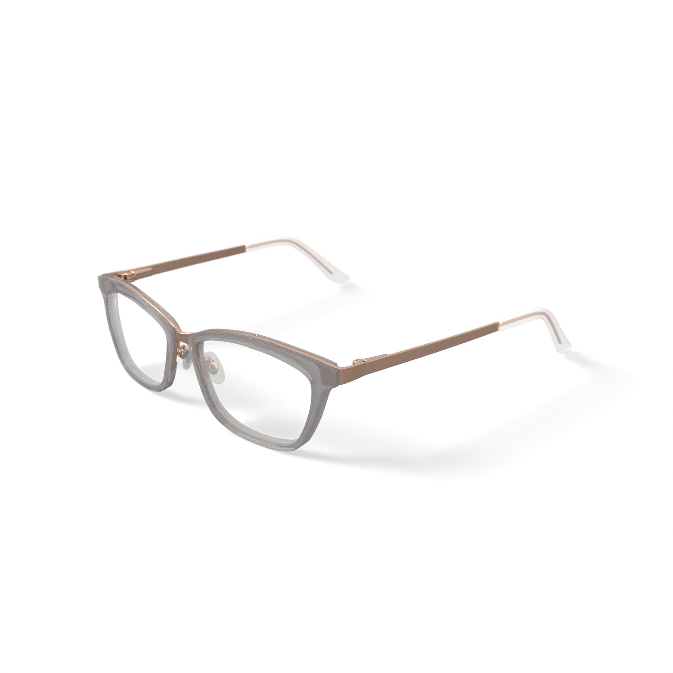 Hard Candy Women's HC49 Cat Eye Prescription Eyeglasses with Case, Crystal Gradient Gold