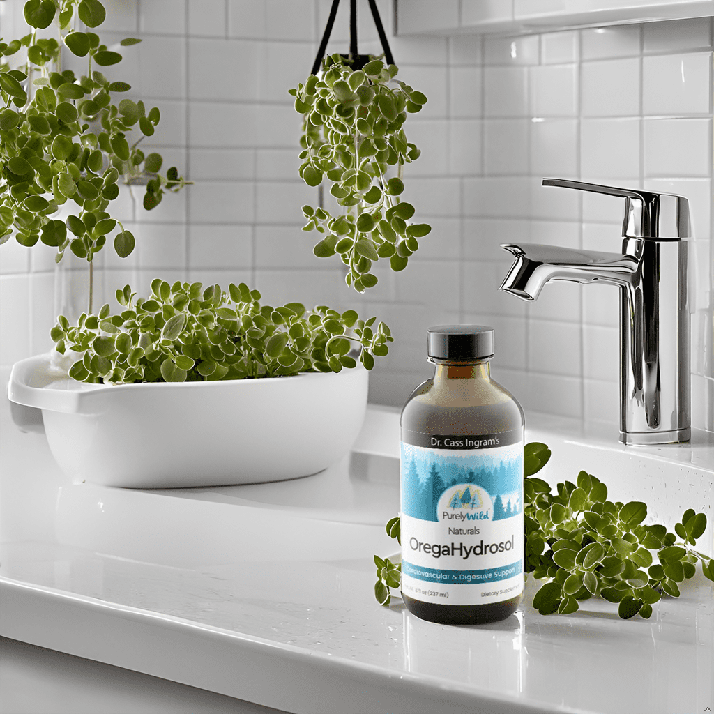Dr. Cass Ingram's OregaHydrosol - Wild Mediterranean Oregano Juice for Immune Support, Respiratory & Digestive Health