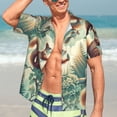 thumbnail image 5 of Lsque Forest squirrel surreal pattern Hawaiian Shirt for Men, Unisex Summer Beach Casual Short Sleeve Button Down Shirts-Medium, 5 of 9