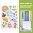 thumbnail image 3 of ADDHAT 9Ud Stickers Para Ventana De Resorte Decorativos Con De Flores Y Duendes Coloridos, 3 of 8