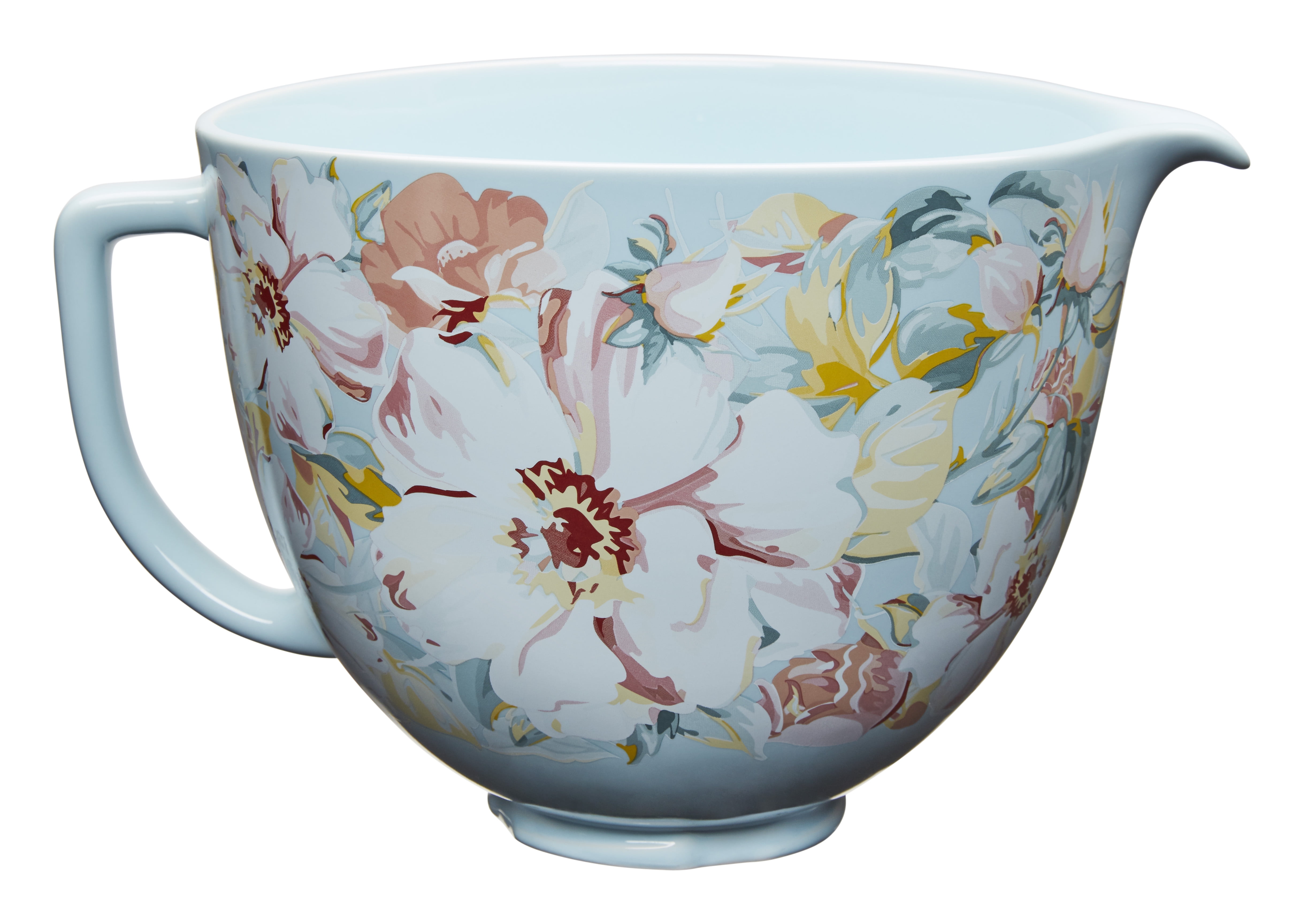 KitchenAid® 5-Quart White Gardenia Ceramic Bowl (KSM2CB5PWG) - Walmart ...