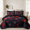 Red, variant on Lightweight Geometric Color Block Quilted Bedspread Set 2/3PCS, Easy Care 1 Quilt & 1 Or 2 Pillowcases, Breathable All-Season Comforter for Dorm & Guest Room(Twin)