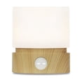 thumbnail image 1 of Timer Night Light, Small LED Bedroom Light, Bedside Table Lamp, Children's Night Light, Baby Breastfeeding, Wood Grain, Dimmable, Battery Powered, Warm Mood Light Color, 1 of 5