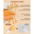 thumbnail image 4 of GARVEE 50" x 60" Heated Blanket Throw,Cozy Faux Rabbit Fur Bubble Electric Blanket with 10 Heat Settings & Auto-Off, White, 4 of 9