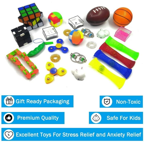 SU)Jouets sensoriels pour enfants et adultes, pack de jouets faits à la  main pour soulager l'anxiété liée au TDAH – les meilleurs produits dans la  boutique en ligne Joom Geek