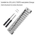 thumbnail image 4 of Harmonica Comb 12hole Chromatic Scale For Hohner 270d Original 270 La12 Toots Reed Platesilver, 4 of 4