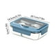 thumbnail image 3 of Utensilios de cocina, accesorios de cocina, lonchera tipo concha con compartimentos, apta para trabajadores de oficina, calentador para microondas, lonchera infantil de plástico con tenedor y cuchara,, 3 of 7
