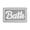 Gray, variant on Yakvarog Flocked Bath Mat 16" x 24", Blue “BATH” Letter Print Soft Thick Non Slip Bathroom Rugs, Absorbent Quick Dry Plush Floor Mat for Shower Tub Vanity, Machine Washable