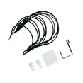 thumbnail image 2 of Abbracc 5x Wall Mounted Hat Holder Pounch Multi Functional Display with Accessories Black, 2 of 9