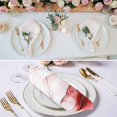 thumbnail image 2 of Marble Red Cloth Napkins, Gold White Modern Gradient Ocean Wavy Ripple Washable and Reusable Dinner Napkins Set of 8, Table Napkin for Kitchen Party Birthday Wedding Hotel Housewarming 20"x20", 2 of 8