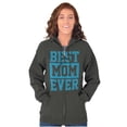 thumbnail image 5 of Best Mom Ever Cute Mothers Day Love Zip Hoodie Sweatshirt Women Brisco Brands X, 5 of 6