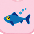 thumbnail image 4 of Inktastic Fishing Blue Fish Boys or Girls Baby Bib, 4 of 4