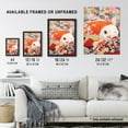 thumbnail image 4 of A Fish Out Of Water Superflat Japanese Koi Carp Floral Modern Artwork Unframed Wall Art Print Poster Home Decor Premium, 4 of 5