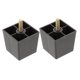 thumbnail image 5 of OUNONA 6Ud Patas Para Muebles De Metal Con Rosca M8 En Negro Para Sofá Y Gabinete Estables, 5 of 7
