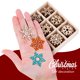 thumbnail image 3 of Amosfun 72 PCS Christmas colgantes colgantes de madera decorativa colgantes colgantes copos de nieve con forma de adornos colgantes para navidad festival de Navidad, 3 of 7