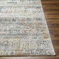 thumbnail image 3 of Mark&Day Area Rugs, 8ft Round Linzy Modern Caramel Marble Area Rug, Orange Grey Blue Carpet for Living Room, Bedroom or Kitchen (7'10" Round), 3 of 3