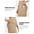 thumbnail image 4 of Baleaf Women's Fleece Lined Pants Thermal Warm High Waisted Winter Joggers Hiking Exercise Active Workout Sweatpants with Pockets Brown XL, 4 of 7