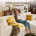thumbnail image 3 of JONPONY 109”Cloud Sectional Couch, Boneless Modular Sofa with L-Shape Chaise, Deep Seat Corduroy Couch, No Assembly Required, Modern Upholstered Sectional for Living Room Apartment Bedroom,Beige, 3 of 11