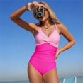 thumbnail image 6 of QURATI Swimwear Women Swimsuit Bathing Suit Full Coverage Slimming Swimwear Hot Pink XXL, 6 of 7