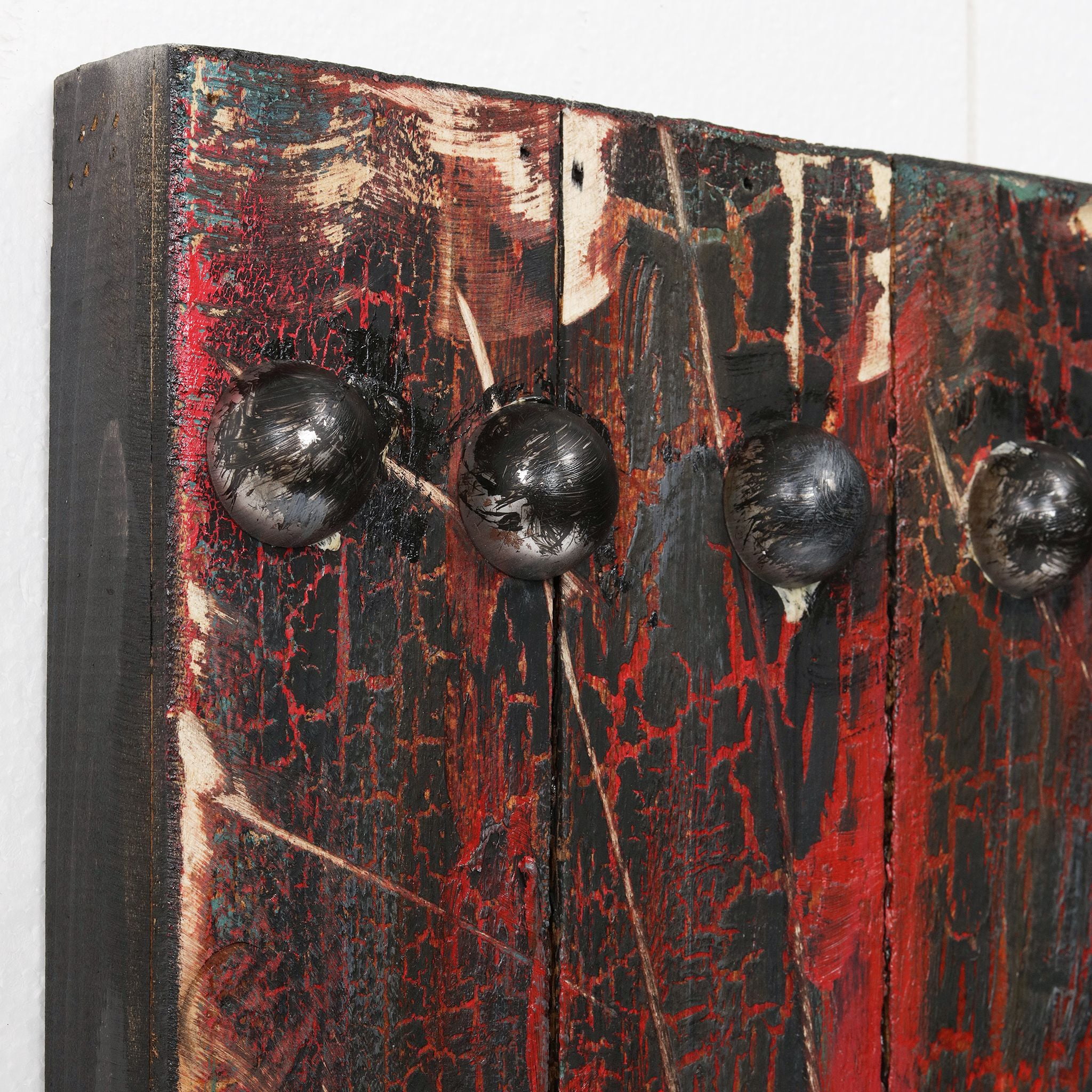 Empire Art Direct PMO-130322-4730 Primo Mixed Media Hand Painted Iron Wall Sculpture - Antique Wooden Doors 1