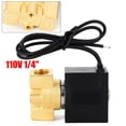thumbnail image 3 of 1/4" Brass Electric Solenoid Pneumatic Valve NPT Air Gas Water N/C AC110V-120V Portable, 3 of 11