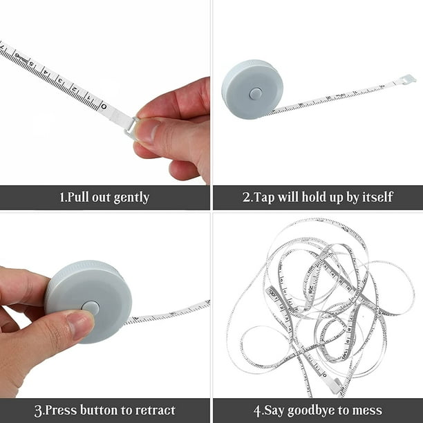 Tape Measure 3pcs 200cm / 79inch Sewing Measuring Tape Retractable Tailor  Tape Measure for Measure Length, Chest, Waist 