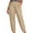 Khaki, variant on Summer Pants for Women Solid Trouser Pant Casual Baggy Elastic Waist Trouser Wide Leg Pant With Pocket Fashion Investments Pants for Women S Jogging Size 2x Petite Exercise Yoga Black 4XL