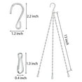 thumbnail image 3 of Spencer 2Pcs 16 Inch Hanging Basket Chains Flower Plant Pot Replacement Chain Hanger for Bird Feeders, Planters, Lanterns, Wind Chimes and Ornaments, 3 of 8