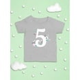 thumbnail image 3 of Number 5 With Flowers T-Shirt Infant -Image by Shutterstock,  12 Months, 3 of 4