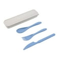 thumbnail image 2 of Joernso 1 Set Wear-resistant Spoon Set Corrosion Resistant Plastic Portable Smooth Edge Cutter Fork for Home, 2 of 8