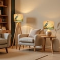 thumbnail image 6 of Lampshades 2 Pack Grey Heron Standing Tranquil Pond Reeds Wildlife Oriental 13"x13"x10" Light Shade for Table Lamps Floor Lamp Shades Lampshade Replacement Easy Assembly, 6 of 8