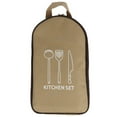thumbnail image 1 of Large Capacity Camping Cooking Utensils Outdoor Storage Bag Kitchen Cookware Bag Beige, 1 of 8