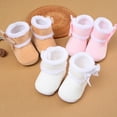 thumbnail image 6 of Tanghaowl Baby Winter Shoes Boys Girls 0-24 Months, Soft Warm Non- Boots with Breathable Lining, High-Top Toddler Shoes for Walking (Sizes 0-18M), 6 of 7