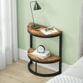 thumbnail image 5 of Tribesigns 2-Tier End Table Half Round, Narrow Semi Circle Side Tables with Storage Shelf, 5 of 7