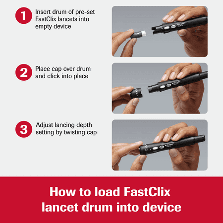 Accu-Chek FastClix Glucose Monitor Kit for Diabetic Blood Sugar Testing: Guide Me Meter, FastClix Lancing Device & 108 Lancets, 100 Guide Test Strips, and Control Solution (Packaging May Vary)