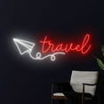 thumbnail image 3 of Handmadetneonsign AirPlane Travel Neon Sign, AirPlane Neon Led Light Art Decor, Travel Neon Wall Decor, 3 of 5