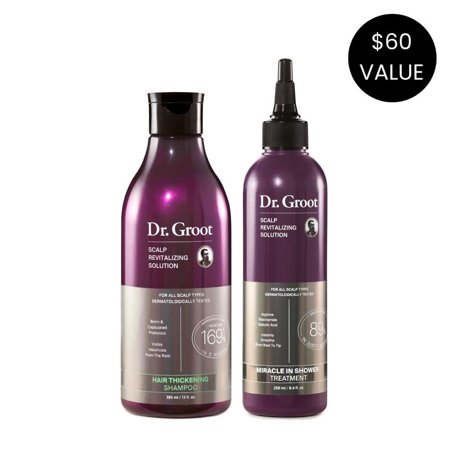 Hair & Scalp Dynamic Duo Set Conditioner Haircare Keratin Shampoo for Fuller Hair Biotin Calendula Cleanser
